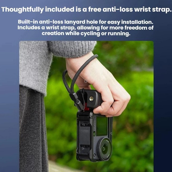 For DJI Osmo Action 6 Flymile Magnetic Quick-Release Base Handheld Shooting Sports Camera Accessory(Black)