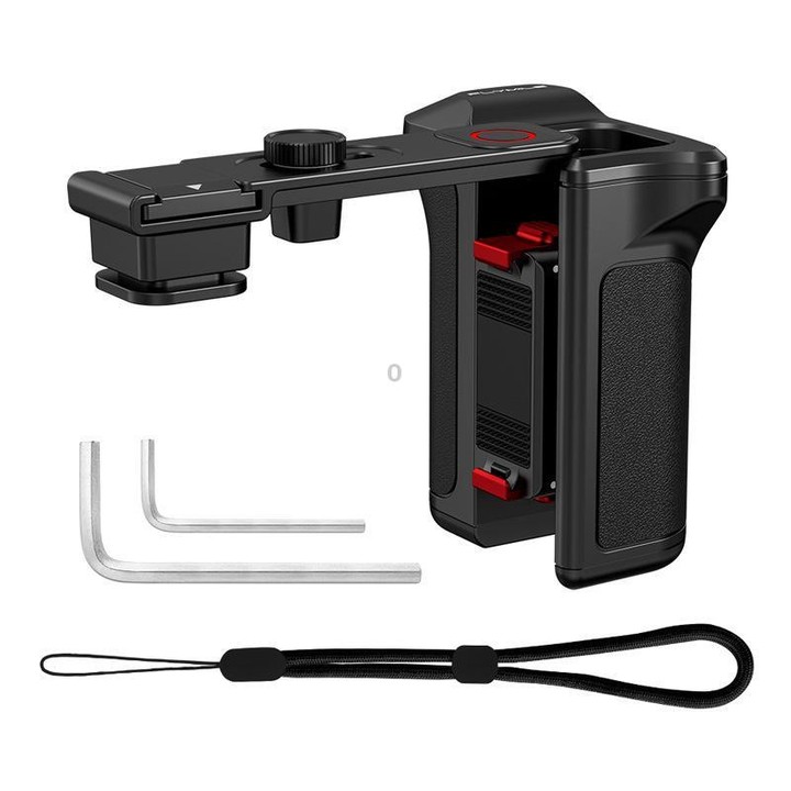 For DJI Osmo Action 6 Flymile Magnetic Quick-Release Base Handheld Shooting Sports Camera Accessory(Black)