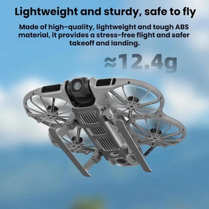 For DJI Neo 2 BRDRC Drone Foldable Height-Increasing Protective Landing Gear(Gray)