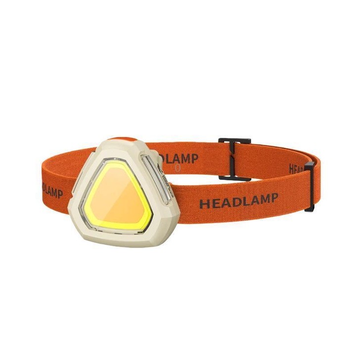 SMILING SHARK TD-0276-S Mini COB Headlamp For Night Running High Bright Flood Light Work Light(Khaki)