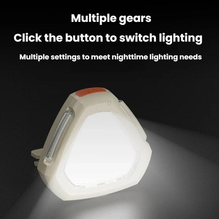 SMILING SHARK TD-0276-S Mini COB Headlamp For Night Running High Bright Flood Light Work Light(Khaki)