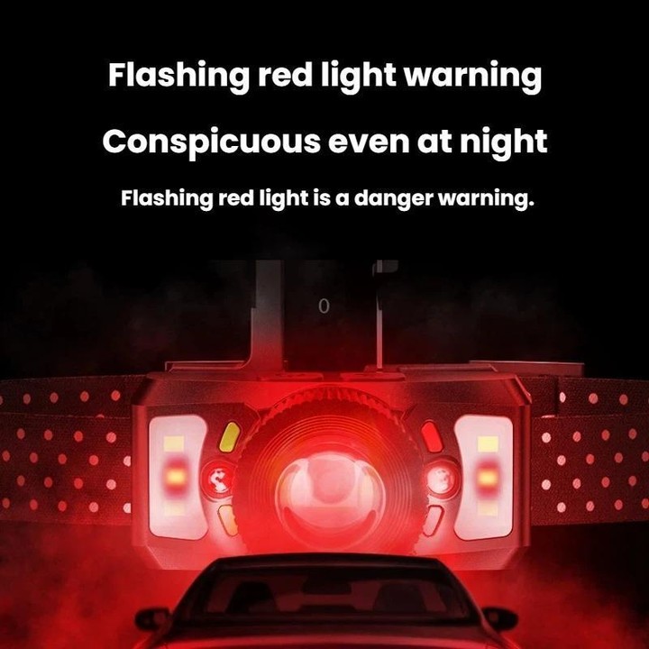 SMILING SHARK TD-0187A Outdoor Mechanical Zoom LED Headlamp Flood Light Rechargeable For Night Running Fishing
