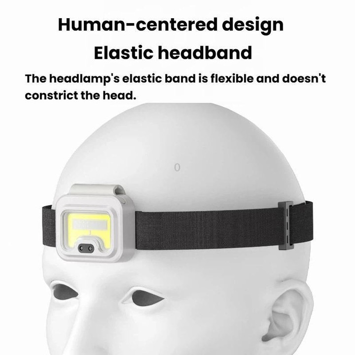 SMILING SHARK TD-0281A Outdoor High Bright Magnetic Headlamp Portable Work Light For Fishing Night Running(White)