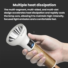 SMILING SHARK SD-1034-S Multi-Functional Camping LED Flashlight Portable Emergency Light For Home Use(Black)