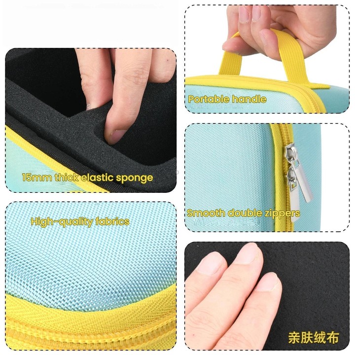 For Nex Playground Play System Carrying Case Hard EVA Protective Storage Bag With Hand Strap(Green)