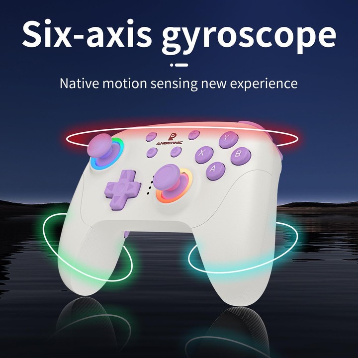ANBERNIC RGP01 Multi-Platform Gaming Controller for PC/Switch/Steam With Hall Effect Joystick & Triggers, 3-Mode Connectivity, R