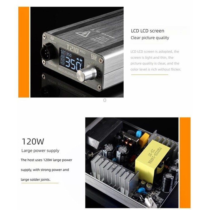 OSS TEAM T210 Pro 75W Digital Soldering Station With Smart Presets & LED Display For Phone & PCB Repair(EU Plug)