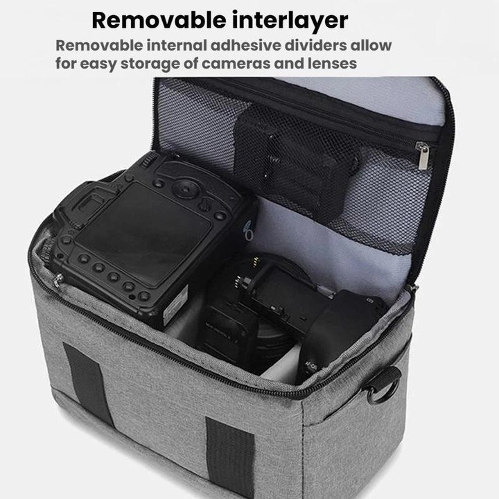 DSLR Camera Shoulder Bag Mirrorless Camera Bag, Color: Small Black