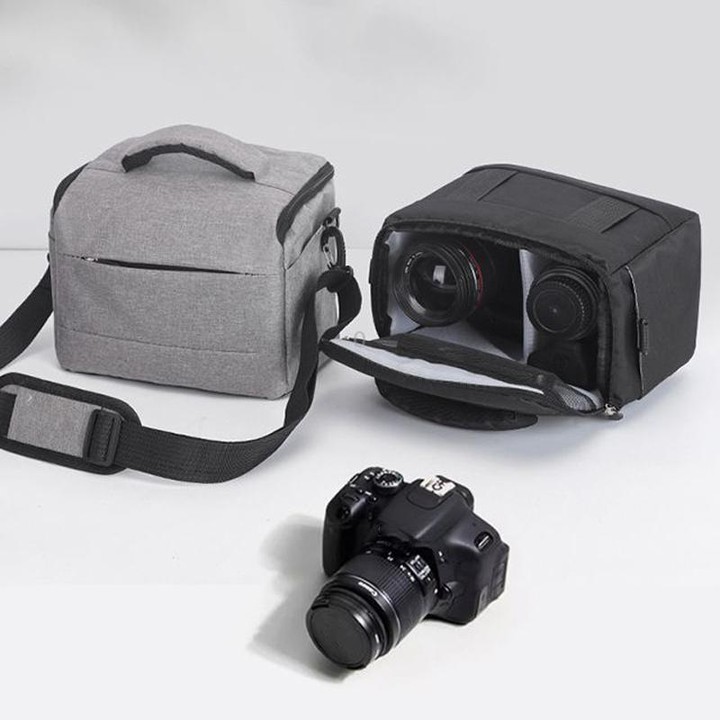 DSLR Camera Shoulder Bag Mirrorless Camera Bag, Color: Large Black