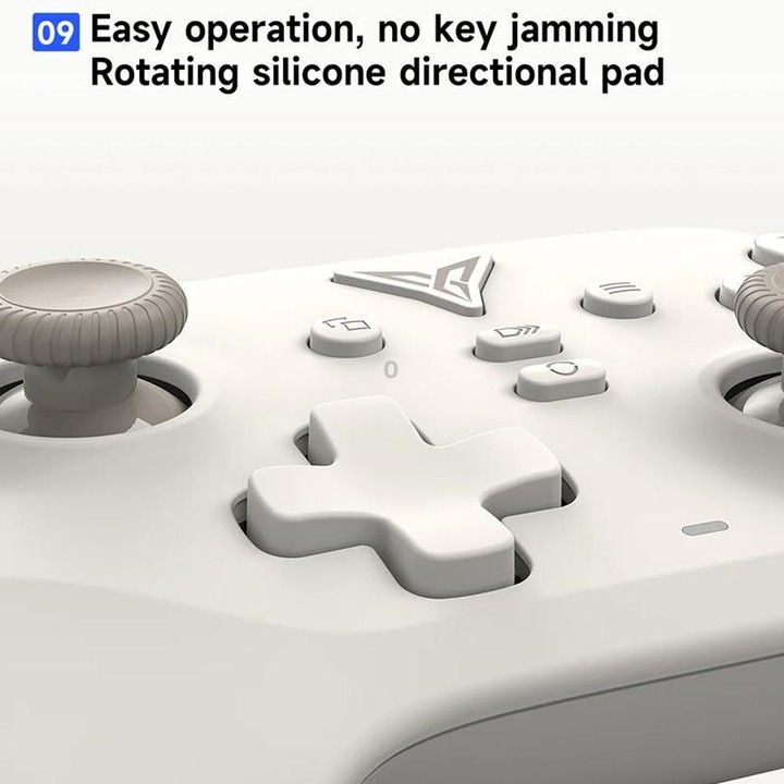 YAHBOOM Tri-Mode ROS Robot Controller Wireless Gamepad for Jetson, Raspberry Pi, Switch, PC(White)