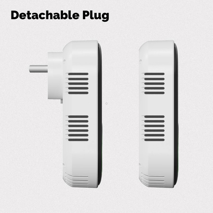 MOES Carbon Monoxide Temperature & Humidity Detector Monitoring Alarm Sensor, Spec: 5 In 1 Gas+Smoke EU Plug
