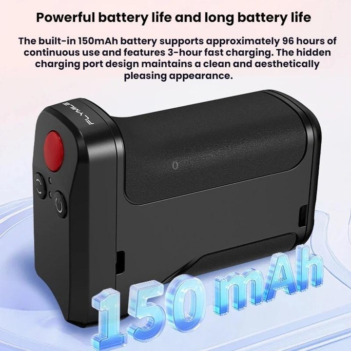 For DJI Osmo Action 5 Pro / 6 Flymile Bluetooth Street Photography Handle Magnetic Quick-Release Base(Black)