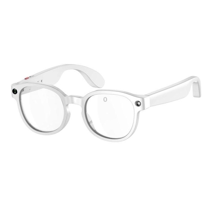 AIMB-S1 Smart Glasses Support 2MP Camera, 1080P Video Recording, Audio Recording & AI Translation(White)