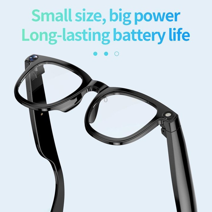 JS01 Pro Smart Glasses Support 12MP Camera, AI Translation, Human Detection, Video & Audio Recording(Graduated Blue Lenses)