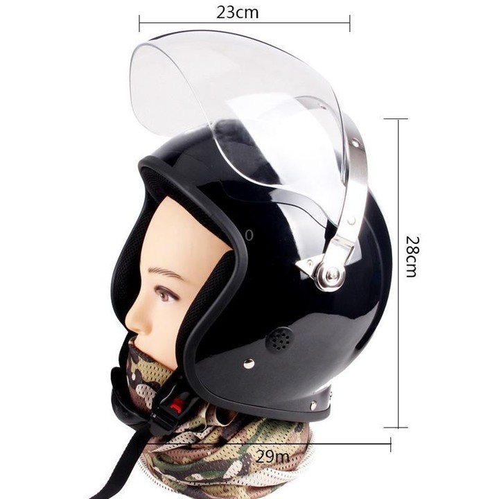 Protective Safety Anti-Explosion Helmet Security Duty Helmet(Black)