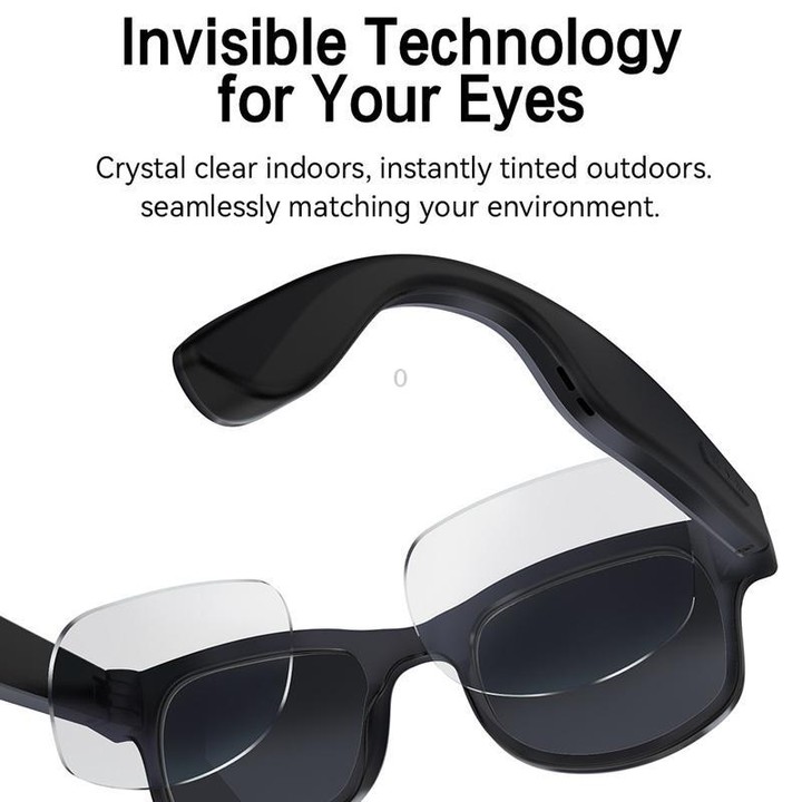 AIMB-G2 Smart Glasses Support 8MP Camera, AI Translation, Human Recognition & Audio Recording(Transparent)