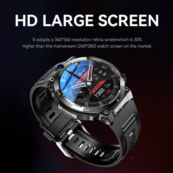 Eurasian African Versions APP Download Dual-Camera Video Calling Smartwatch(Black 2+16G)