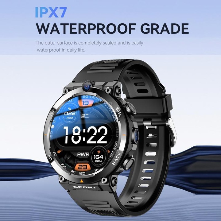 Eurasian African Versions APP Download Dual-Camera Video Calling Smartwatch(Black 2+16G)