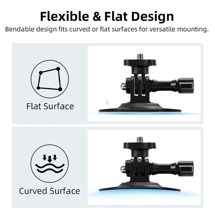 For DJI Osmo Pocekt 3 / Action 6 / GoPro Flymile Helmet Mount, Style: Floral