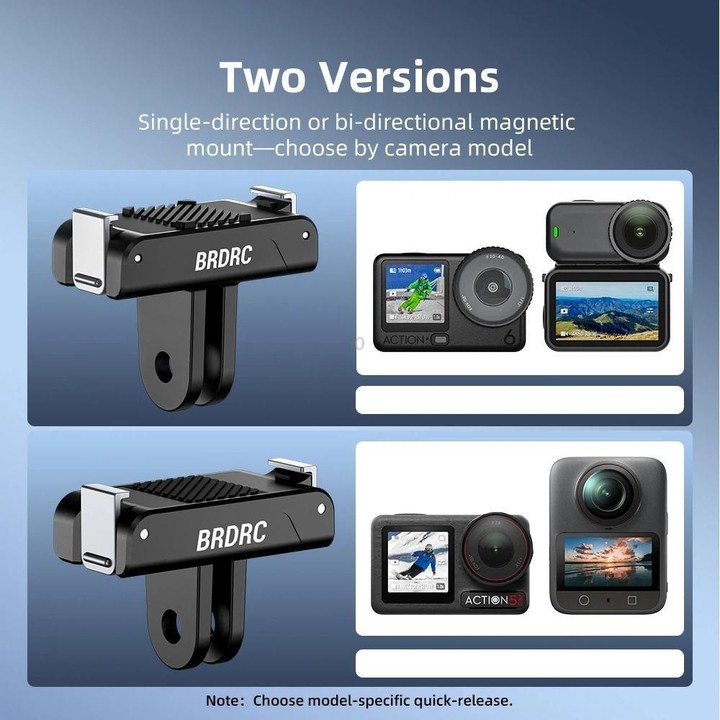 BRDRC For DJI Magnetic Quick-Release Base Two-Claw Stand Extension Accessory(For Osmo Action 6 / Nano)