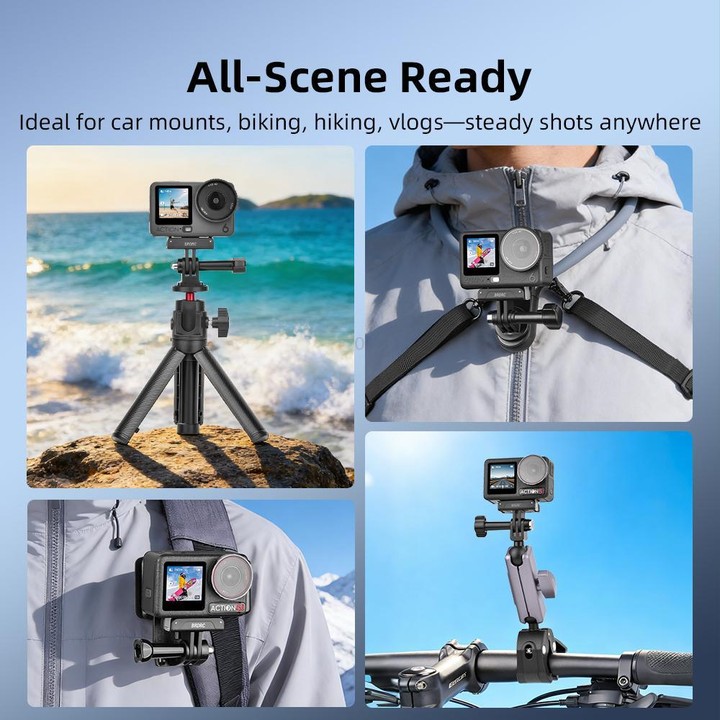 BRDRC For DJI Magnetic Quick-Release Base Two-Claw Stand Extension Accessory(For Osmo Action 6 / Nano)