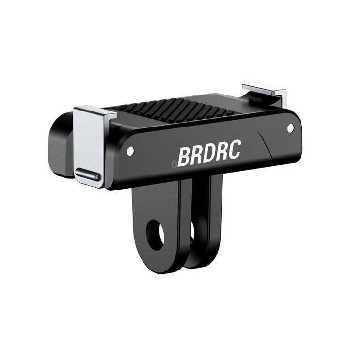 BRDRC For DJI Magnetic Quick-Release Base Two-Claw Stand Extension Accessory(For Osmo Action 3 / 4 / 5 Pro / Osmo 360)