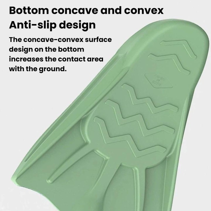 Swim & Dive Silicone Fins Long Flippers For Snorkeling & Water Sports, Size: 36-38(Black)