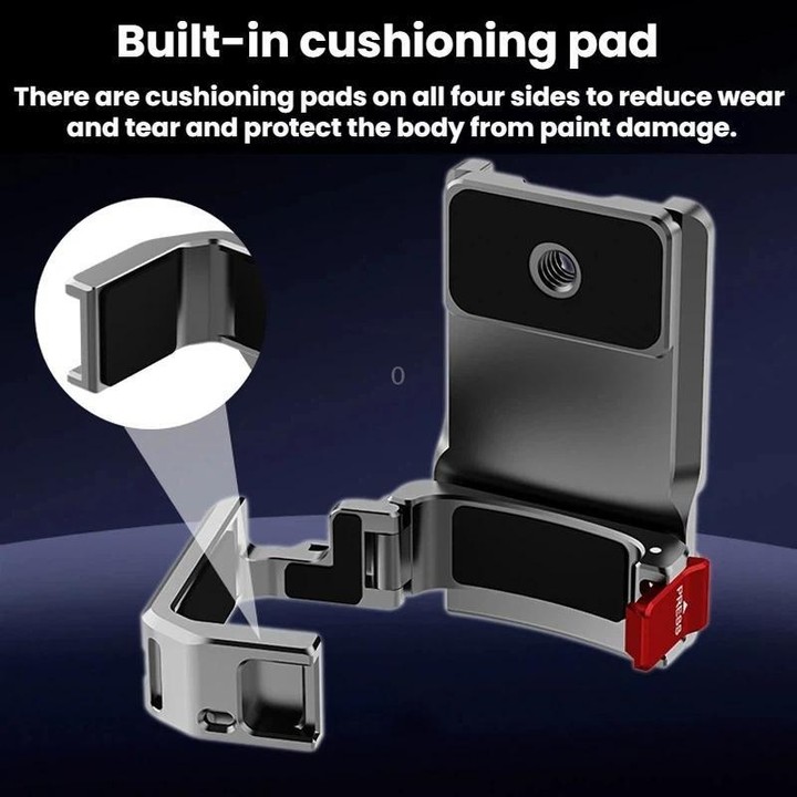 For DJI Osmo Pocket 3 / 4 BRDRC Multi-Functional Magnetic Base Adapter Frame Extension Stand(Titanium)