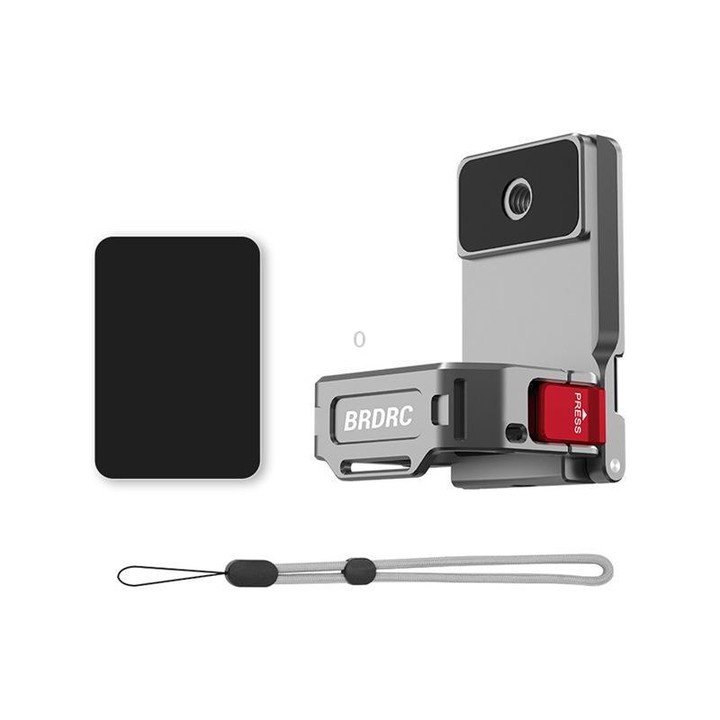 For DJI Osmo Pocket 3 / 4 BRDRC Multi-Functional Magnetic Base Adapter Frame Extension Stand(Titanium)