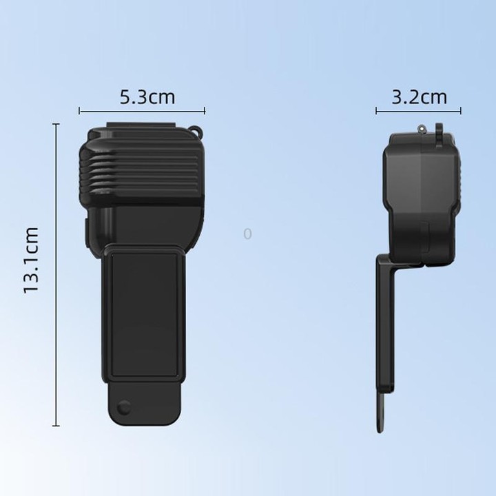 For DJI Osmo Pocket 4 BRDRC Display Lens Cover Gimbal Protective Case(Black)