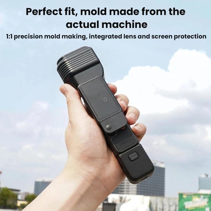 For DJI Osmo Pocket 4 BRDRC Display Lens Cover Gimbal Protective Case(Black)
