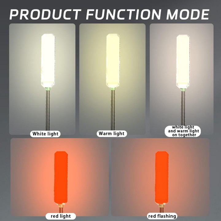 W07-B 360-Degree Bendable Hose Multifunctional Magnetic Light, COB LED Emergency Illumination Work Light For Outdoor & Car Repai