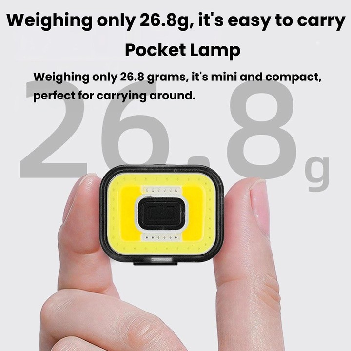 Multifunctional 4-Light Source Mini COB Headlamp, Magnetic Headlight For Outdoor Cycling Night Fishing, Spec: Circle
