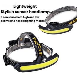 C15 XPE & COB Floodlight Sensor Headlamp, Multifunctional Outdoor LED Headlamp