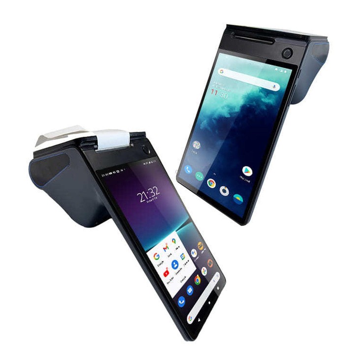 Z108 Android Handheld POS Cash Register, Dual-Screen Touch Scanning Payment Device For Supermarket & Restaurant 3.9 inch EU Plug