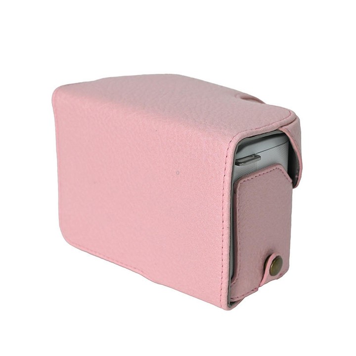 For Sony ZV-E10 II / ZV-E10M2 PU Leather Camera Case Bag Protective Half Body Cover With Shoulder Strap(Pink)
