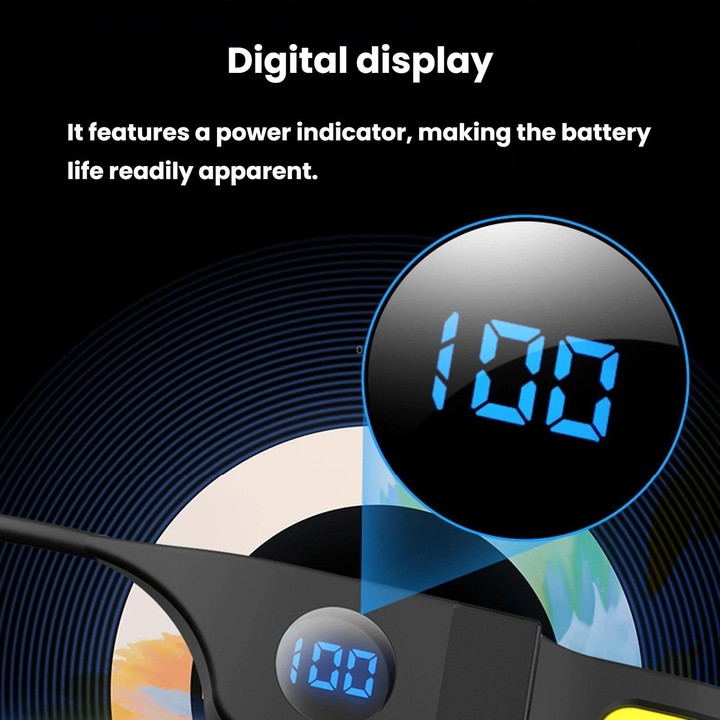 G29 Digital Power Display COB Dual-Light Source Silicone Headlamp, LED Headlight For Outdoor Cycling & Running