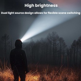 GY52 Portable Red-White Dual-Light Source LED Headlamp, Outdoor Headlight With Power Indicator No Battery