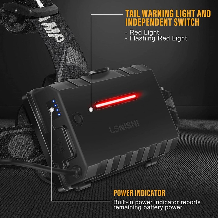 F621 Telescopic Zoom XHP70 High-Power Headlamp, LED Outdoor Floodlight Headlight No Battery
