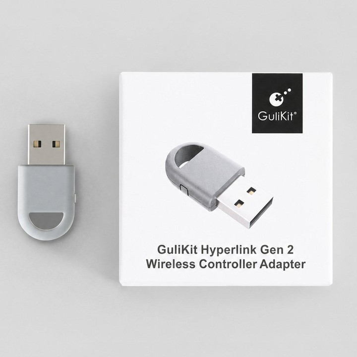 GuliKit Hyperlink Gen 2 Wireless Controller Adapter Low Latency Bluetooth Receiver up to 750Hz Polling Rate for PC Windows, Nint