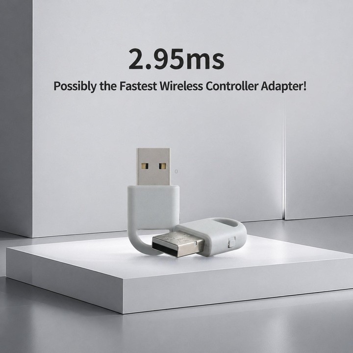 GuliKit Hyperlink Gen 2 Wireless Controller Adapter Low Latency Bluetooth Receiver up to 750Hz Polling Rate for PC Windows, Nint