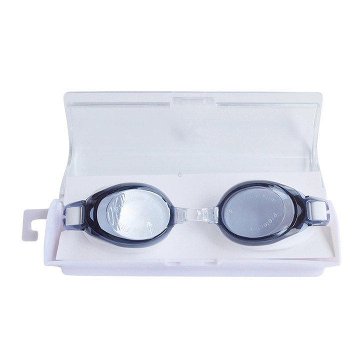 JAZERO Anti-Fog Clear Lens Swimming Goggles, Silicone Flat Lens Swim Glasses For Adults & Kids(Black)