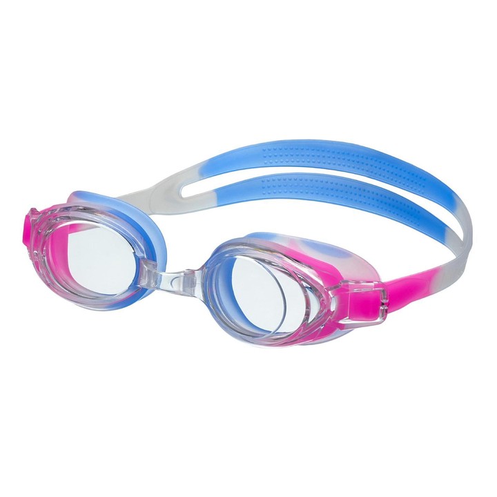 JAZERO Anti-Fog Clear Lens Swimming Goggles, Silicone Flat Lens Swim Glasses For Adults & Kids(Purple Colorful)