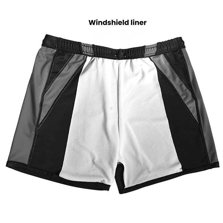 Loose Modest Men Swim Trunks, Plus Size Swimming Shorts(Red)