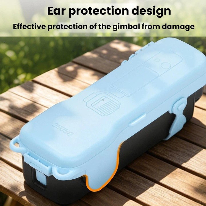 For DJI Osmo Pocket 3 BRDRC Filter Storage Flip Case With Magnetic Clasp(Black)