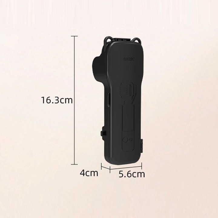 For DJI Osmo Pocket 3 BRDRC Filter Storage Flip Case With Magnetic Clasp(Black)