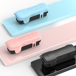 For DJI Osmo Pocket 3 BRDRC Filter Storage Flip Case With Magnetic Clasp(Blue)