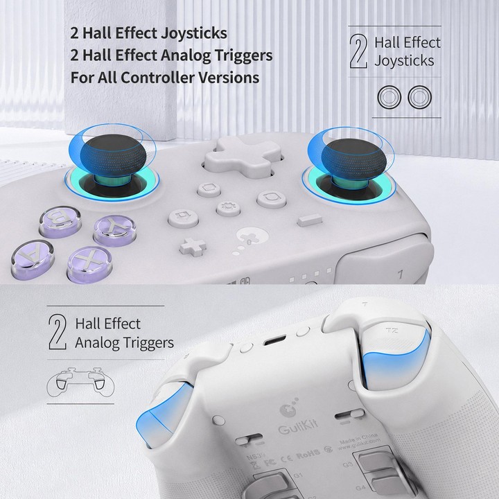 GuliKit NS39 KK3 MAX Controller With Hall Effect Joysticks & Triggers Supports Windows / Switch / Switch 2 / Android and iOS(Ret