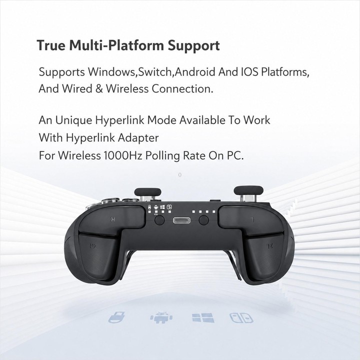 GuliKit NS39 KK3 MAX Controller With Hall Effect Joysticks & Triggers Supports Windows / Switch / Switch 2 / Android and iOS(Whi