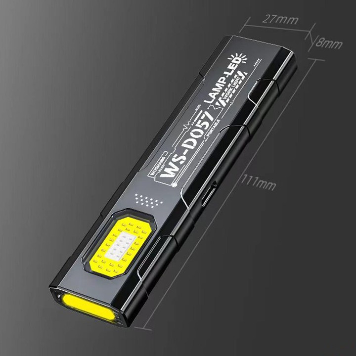 WS-D057 Ultra-Thin Multifunctional COB High Bright Flashlight Outdoor Portable Clip-On Magnetic LED Work Light